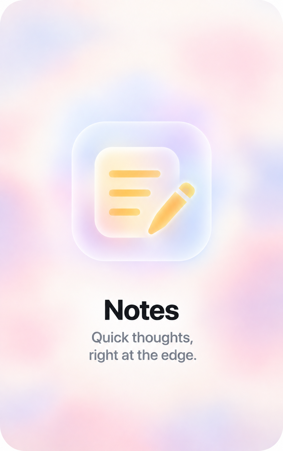 JanB Notes panel with recent Apple Notes.